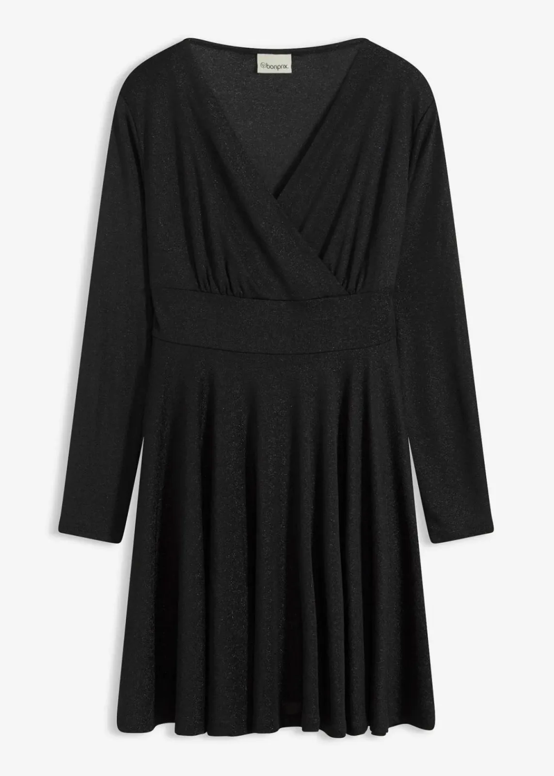 bonprix Bekleidung·Pullover & Strickjacken|Kleider^Jerseykleid schwarz