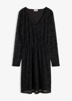 bonprix Bekleidung·Pullover & Strickjacken|Kleider^Jerseykleid schwarz