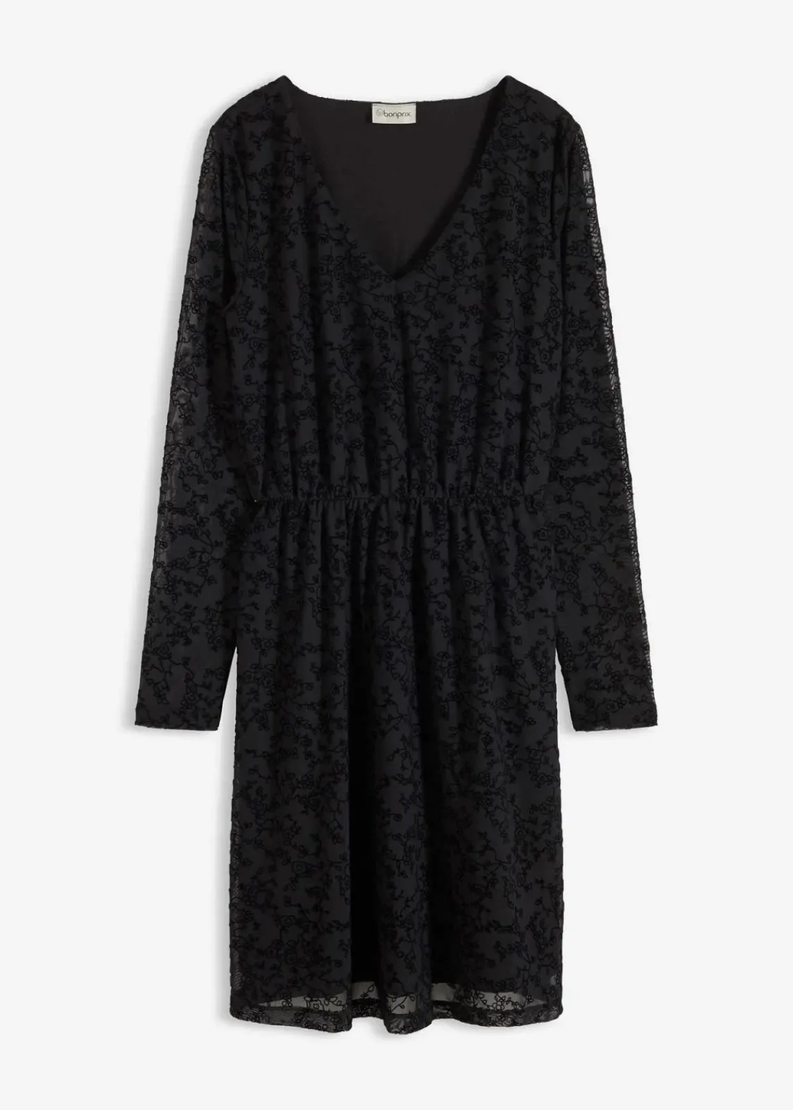 bonprix Bekleidung·Pullover & Strickjacken|Kleider^Jerseykleid schwarz