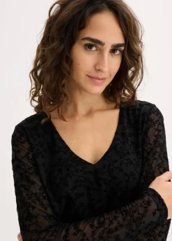 bonprix Bekleidung·Pullover & Strickjacken|Kleider^Jerseykleid schwarz