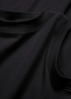 bonprix Kleider|Nachhaltigere Materialien^Jersey-Kleid aus Baumwolle mit Stretch schwarz