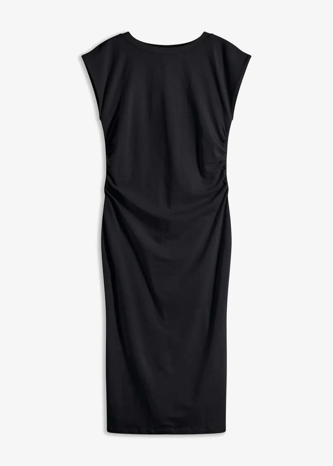bonprix Bekleidung·Pullover & Strickjacken^Jerseykleid aus Baumwolle mit Stretch schwarz