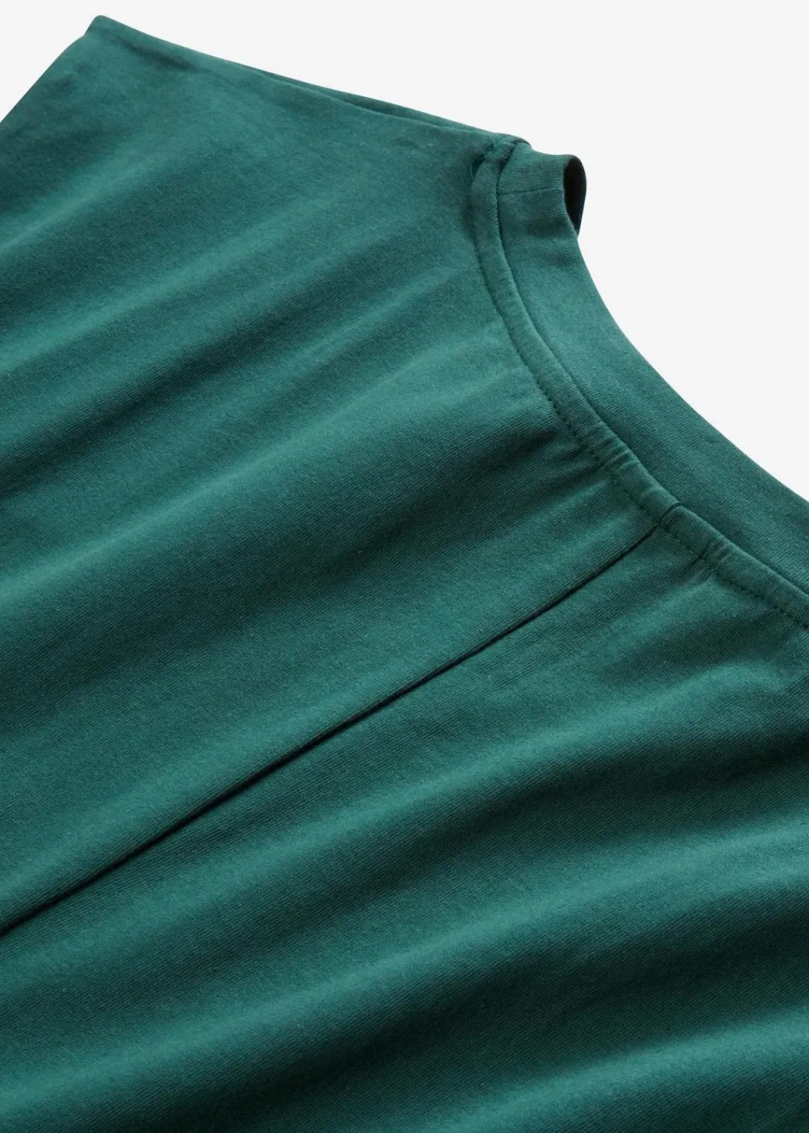 bonprix Bekleidung·Pullover & Strickjacken^Jerseykleid aus Baumwolle mit Stretch mattgrün