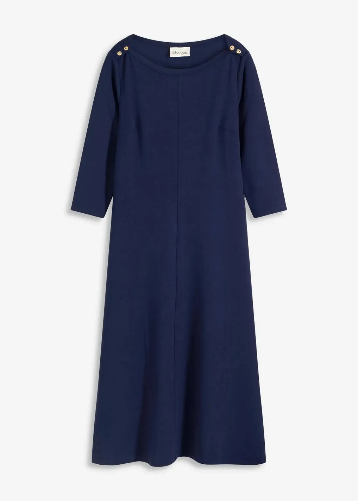 bonprix Kleider^Jerseykleid aus bequemen Punto di Roma dunkelblau