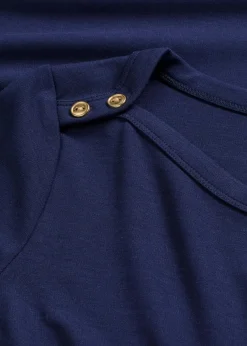bonprix Kleider^Jerseykleid aus bequemen Punto di Roma dunkelblau