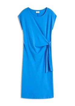 bonprix Bekleidung·Pullover & Strickjacken|Kleider^Jerseykleid aus elastischem Baumwoll-Mix gletscherblau