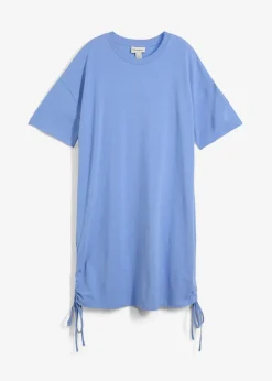 bonprix Kleider|Nachhaltigere Materialien^Jerseykleid aus elastischem Baumwoll-Mix himmelblau