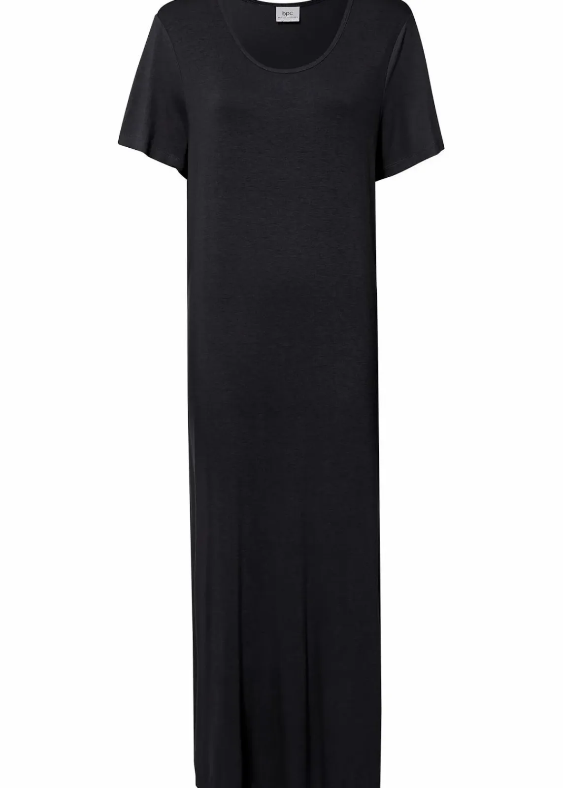bonprix Bekleidung·Pullover & Strickjacken|Kleider^Jerseykleid aus fließendem Viskose-Mix schwarz