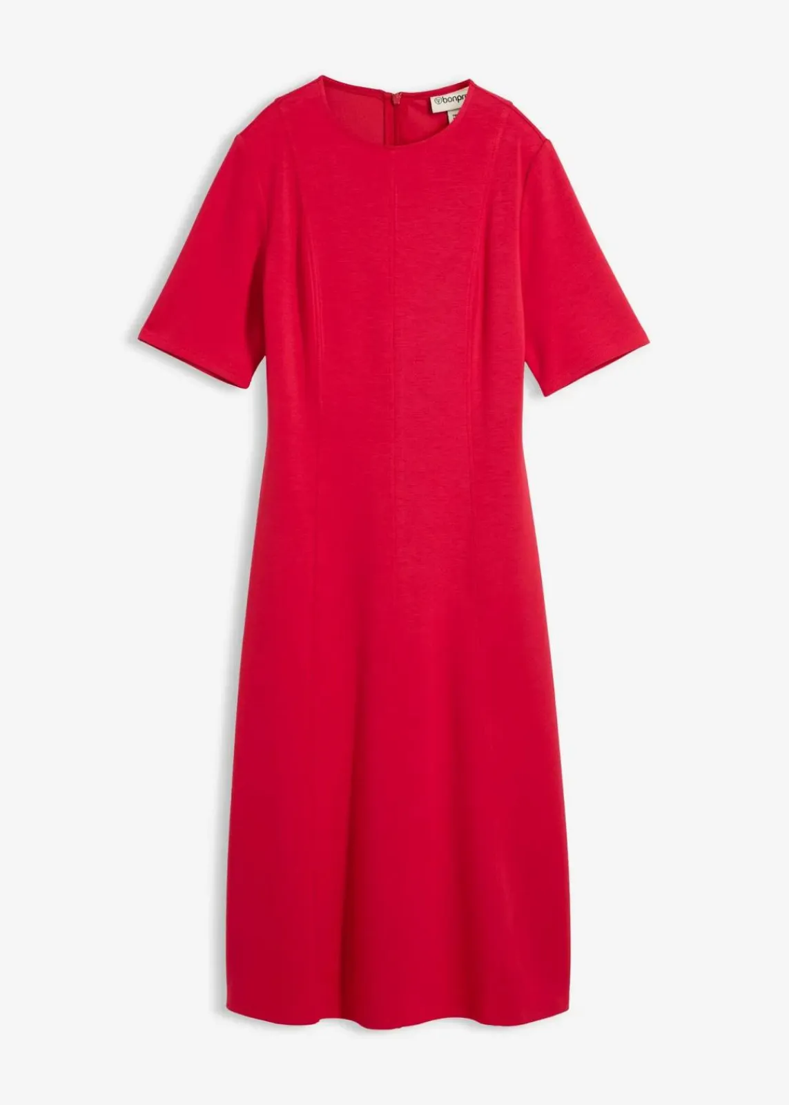 bonprix Kleider|Bekleidung·Pullover & Strickjacken^Jerseykleid aus fließendem Viskose-Mix rot