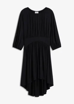 bonprix Bekleidung·Pullover & Strickjacken|Kleider^Jerseykleid aus fließendem Viskose-Mix schwarz