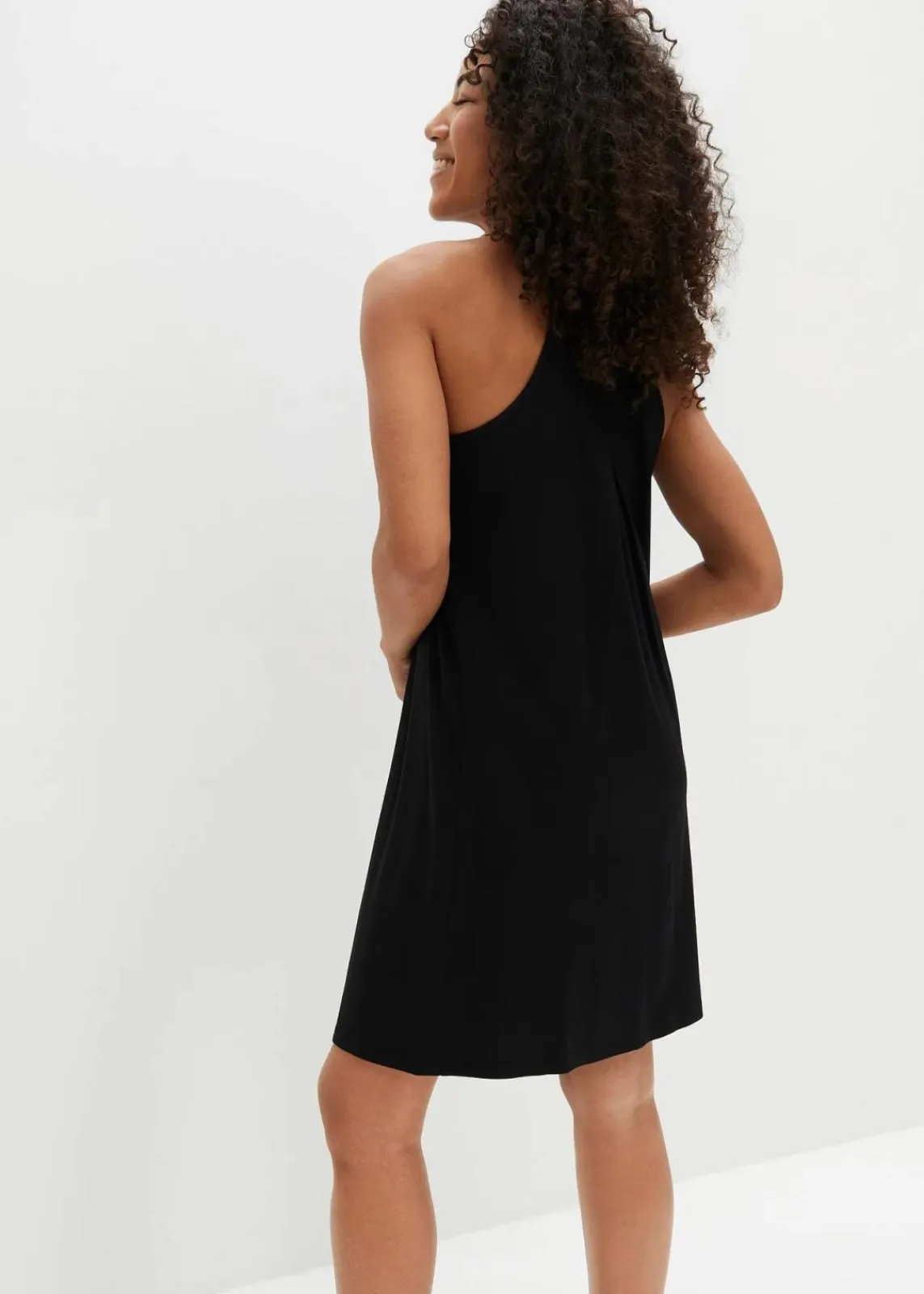 bonprix Bekleidung·Röcke|Basics^Jerseykleid aus fließendem Lyocell-Mix schwarz