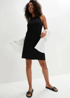 bonprix Bekleidung·Röcke|Basics^Jerseykleid aus fließendem Lyocell-Mix schwarz