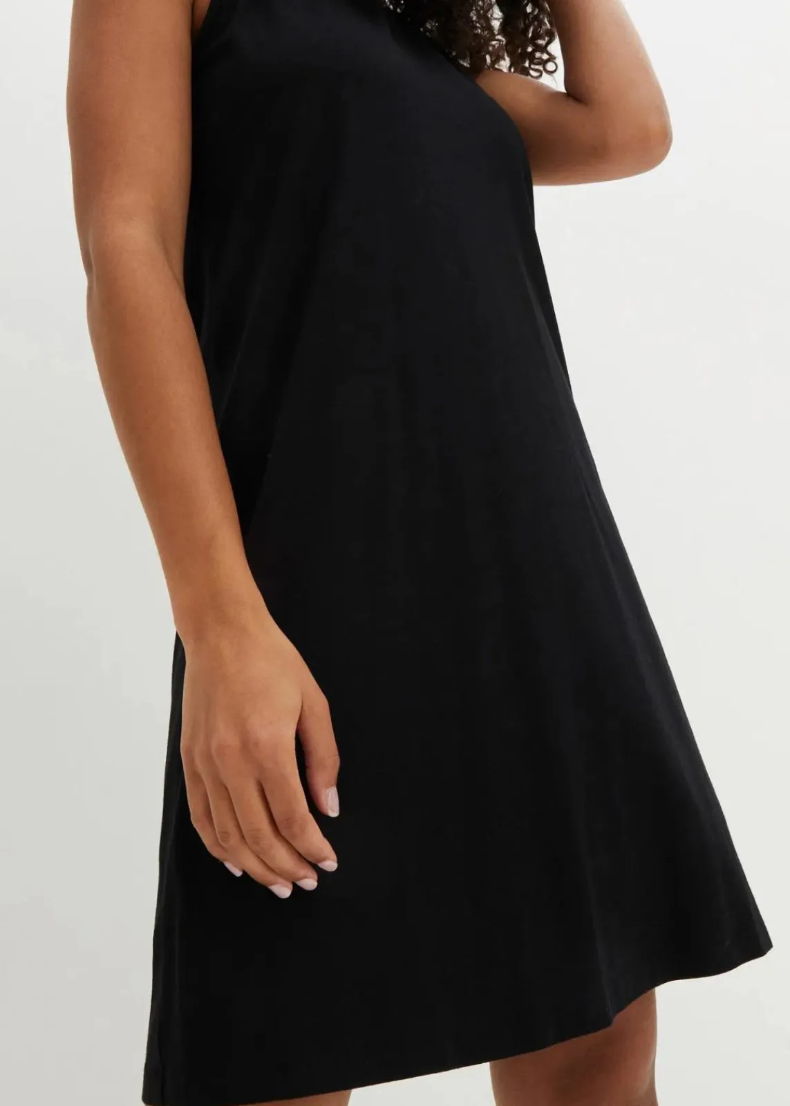 bonprix Bekleidung·Röcke|Basics^Jerseykleid aus fließendem Lyocell-Mix schwarz