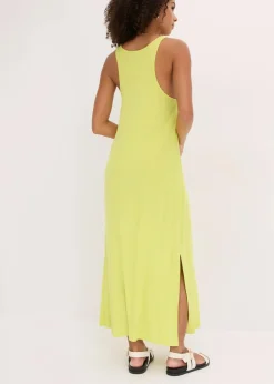 bonprix Nachhaltigere Materialien|Kleider^Jerseykleid aus fließender Viskose zitrusgelb
