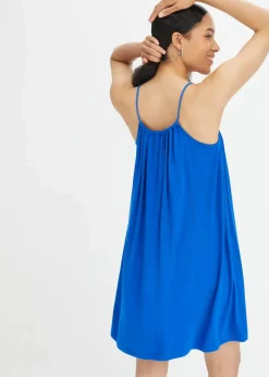 bonprix Nachhaltigere Materialien|Kleider^Jerseykleid aus fließender Viskose arktikblau