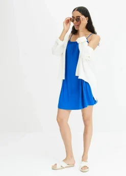 bonprix Nachhaltigere Materialien|Kleider^Jerseykleid aus fließender Viskose arktikblau