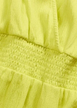 bonprix Bekleidung·Pullover & Strickjacken|Kleider^Jerseykleid aus luftigem Crêpe zitrusgelb