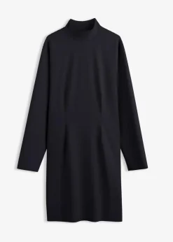 bonprix Bekleidung·Pullover & Strickjacken|Kleider^Jerseykleid aus Punto di Roma schwarz