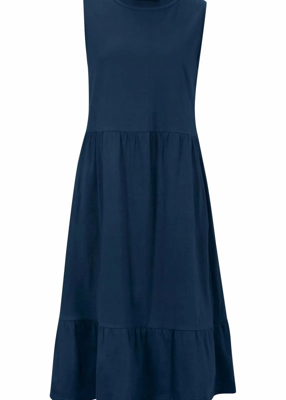 bonprix Nachhaltigere Materialien|Kleider^Jerseykleid aus reiner Baumwolle dunkelblau