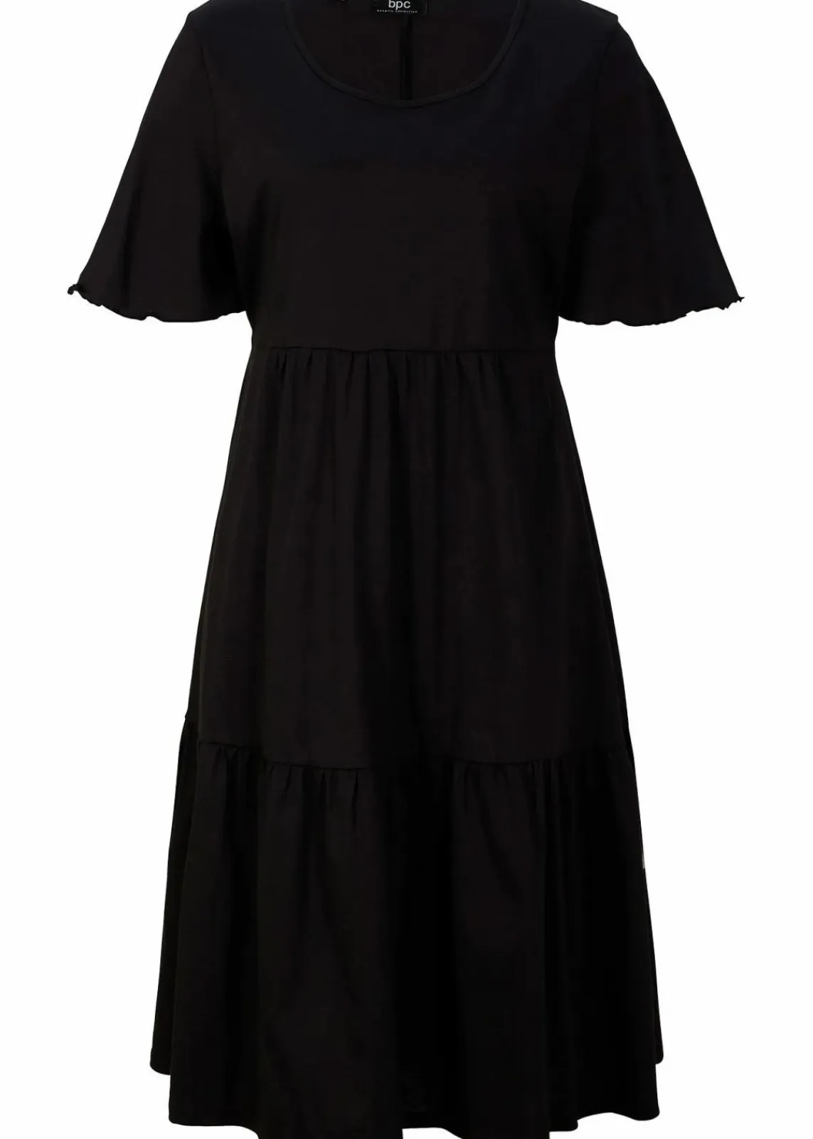bonprix Bekleidung·Pullover & Strickjacken|Kleider^Jerseykleid aus reiner Baumwolle schwarz