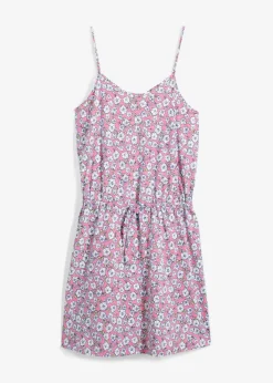 bonprix Bekleidung·Pullover & Strickjacken|Kleider^Jerseykleid aus reiner Baumwolle rosa geblümt