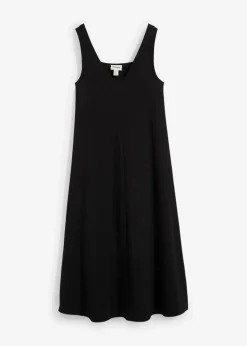 bonprix Bekleidung·Pullover & Strickjacken|Kleider^Jerseykleid aus reiner Bio-Baumwolle schwarz