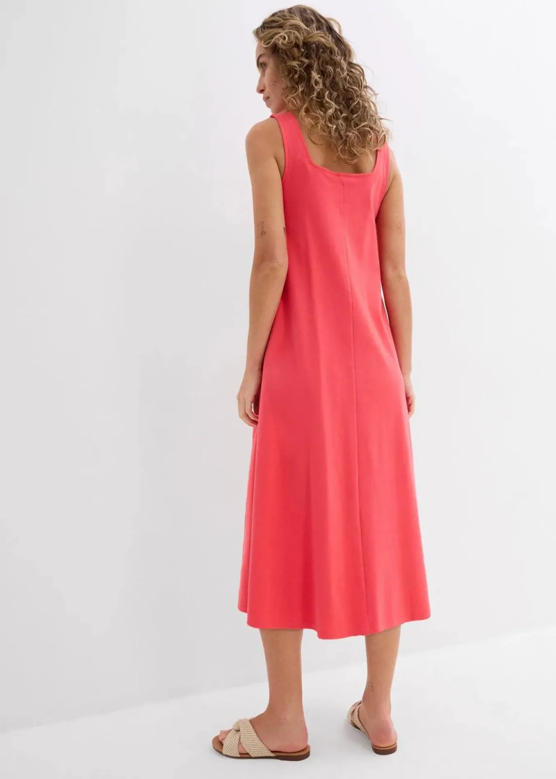 bonprix Nachhaltigere Materialien|Kleider^Jerseykleid aus reiner Bio-Baumwolle paradiespink