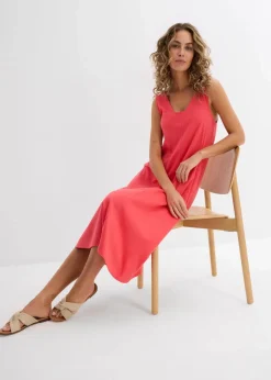 bonprix Nachhaltigere Materialien|Kleider^Jerseykleid aus reiner Bio-Baumwolle paradiespink