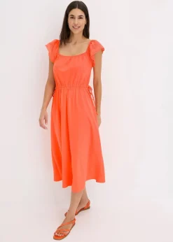 bonprix Bekleidung·Pullover & Strickjacken^Jerseykleid aus reiner Bio-Baumwolle mango
