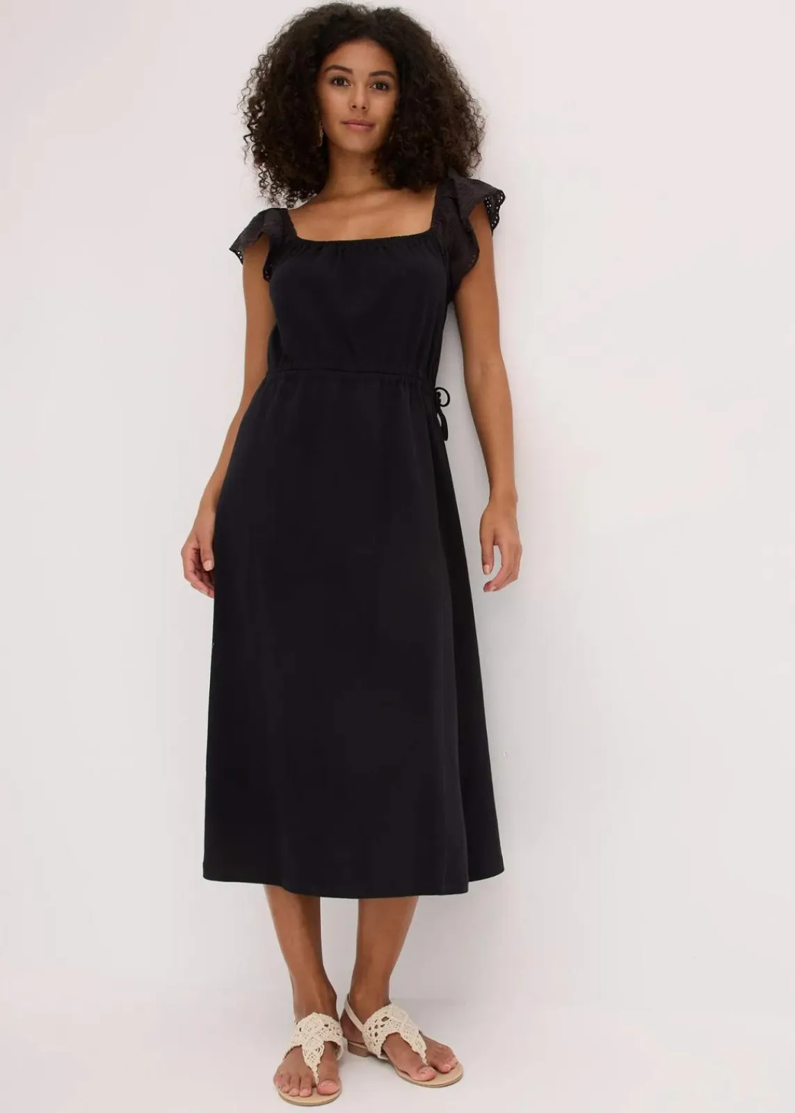 bonprix Bekleidung·Pullover & Strickjacken^Jerseykleid aus reiner Bio-Baumwolle schwarz
