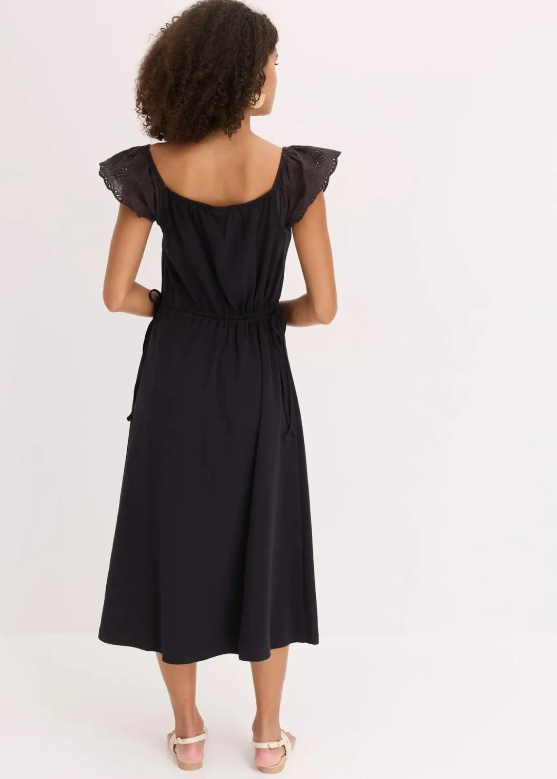 bonprix Bekleidung·Pullover & Strickjacken^Jerseykleid aus reiner Bio-Baumwolle schwarz