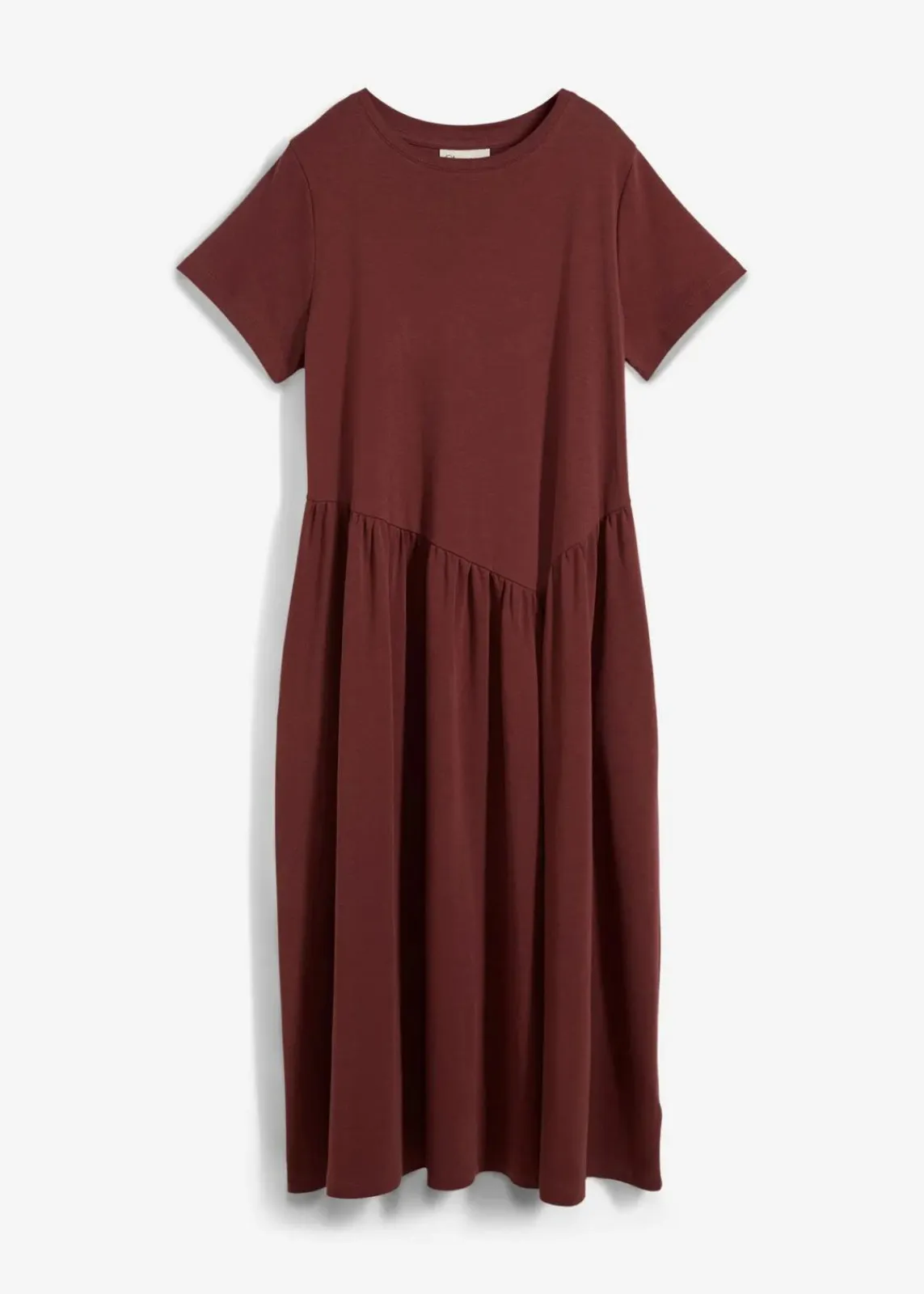 bonprix Bekleidung·Pullover & Strickjacken|Kleider^Jersey-Kleid aus reiner Bio-Baumwolle kaffeebraun