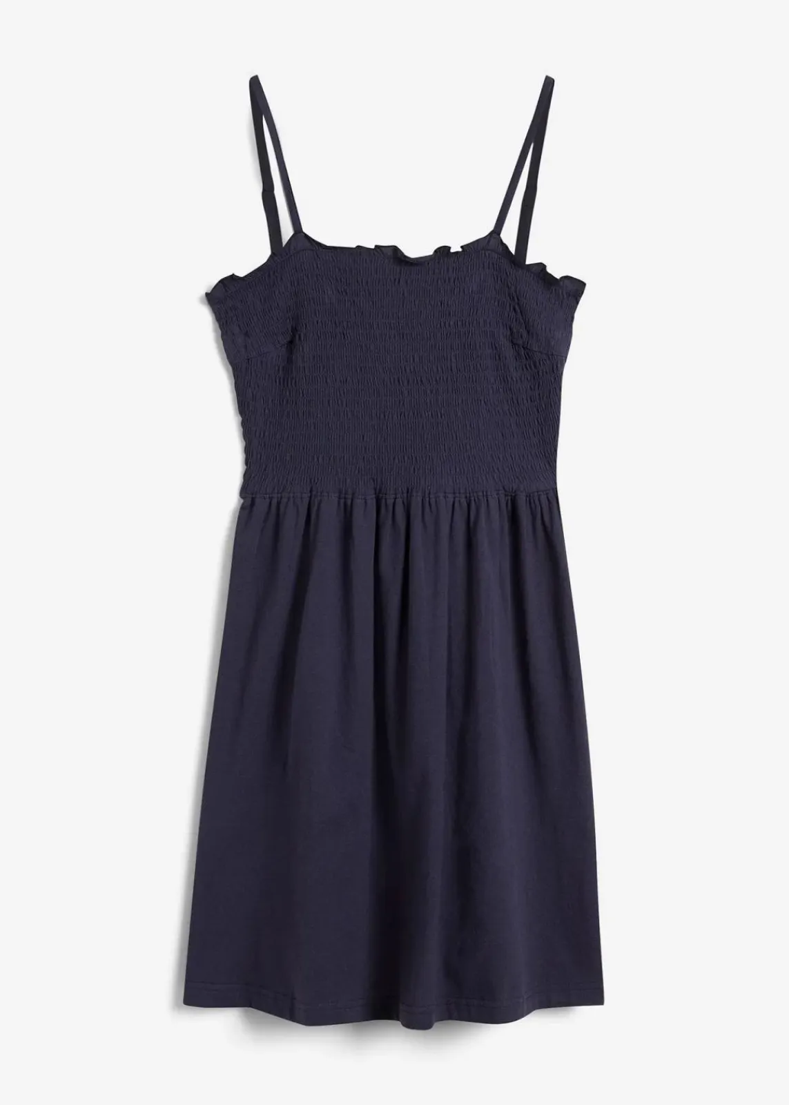 bonprix Nachhaltigere Materialien|Kleider^Jerseykleid aus reiner Bio-Baumwolle dunkelblau