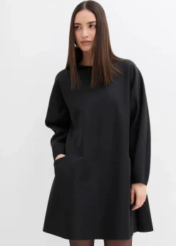 bonprix Bekleidung·Pullover & Strickjacken|Kleider^Jerseykleid aus Scuba schwarz