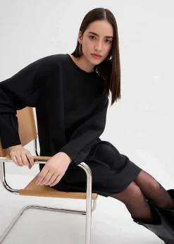 bonprix Bekleidung·Pullover & Strickjacken|Kleider^Jerseykleid aus Scuba schwarz