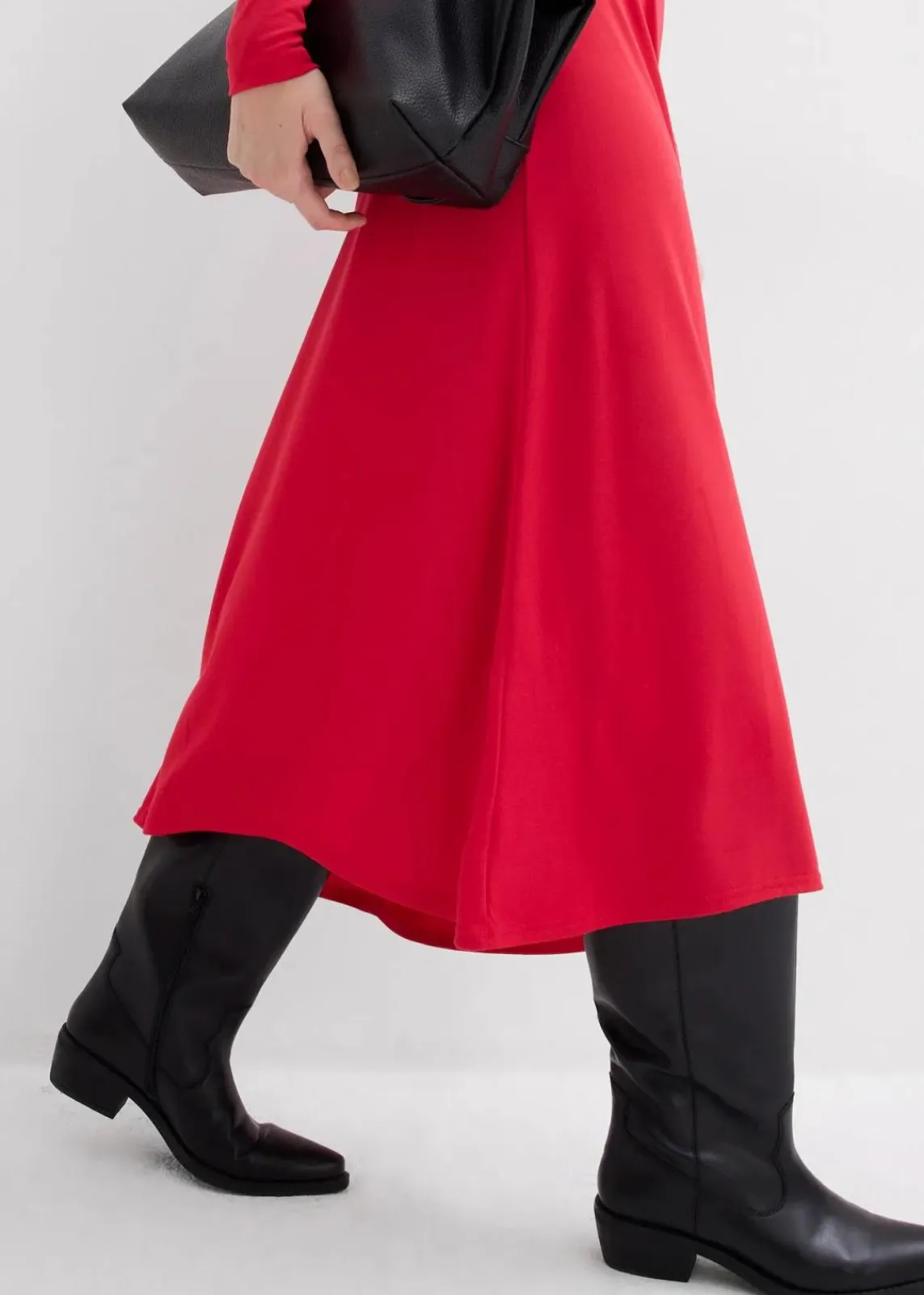 bonprix Kleider|Bekleidung·Pullover & Strickjacken^Jerseykleid aus softem Modal-Mix rot