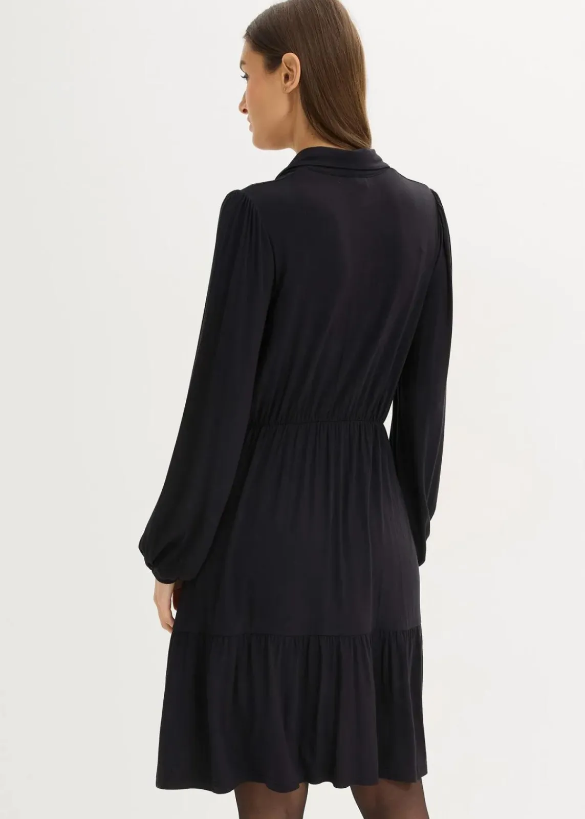 bonprix Nachhaltigere Materialien|Kleider^Jerseykleid aus softem Viskose-Mix schwarz