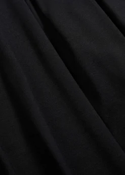 bonprix Bekleidung·Pullover & Strickjacken|Nachhaltigere Materialien^Jerseykleid aus Viskose-Mix schwarz