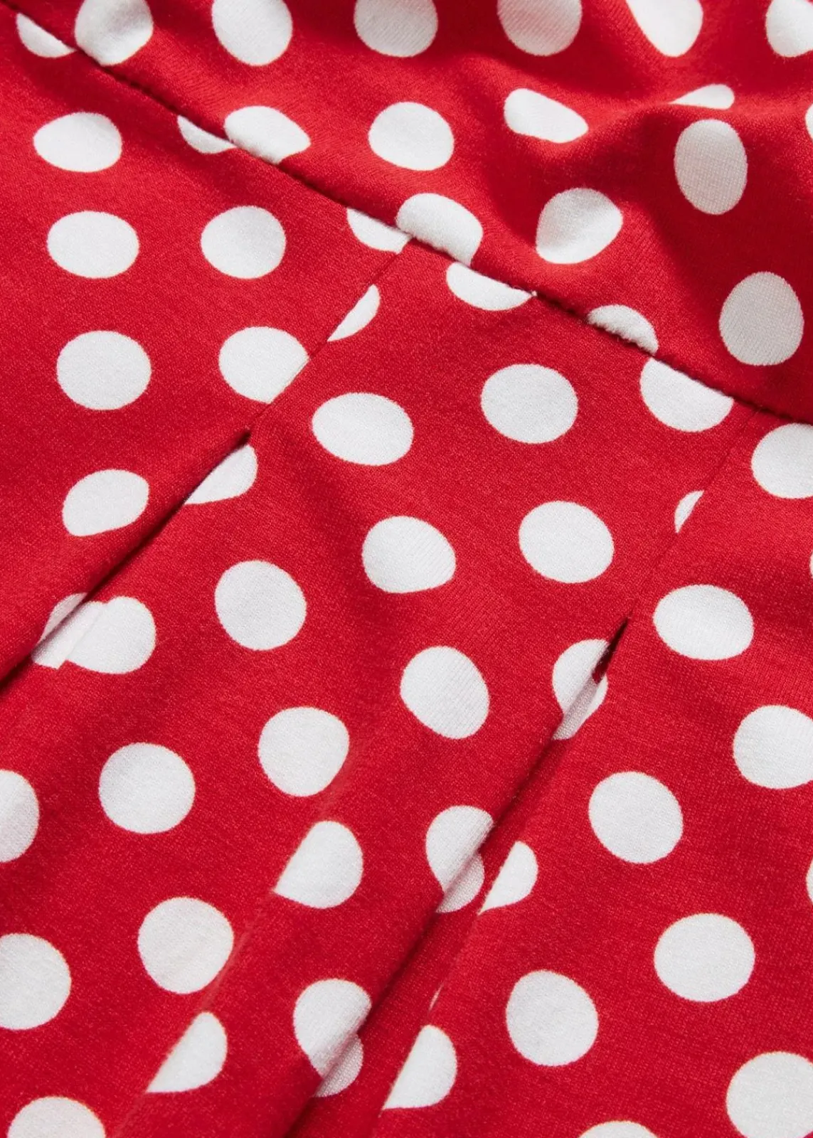 bonprix Kleider|Nachhaltigere Materialien^Jerseykleid aus Viskose-Mix erdbeere/weiß gepunktet