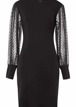 bonprix Kleider|Bekleidung·Pullover & Strickjacken^Jerseykleid aus Viskose-Mix schwarz