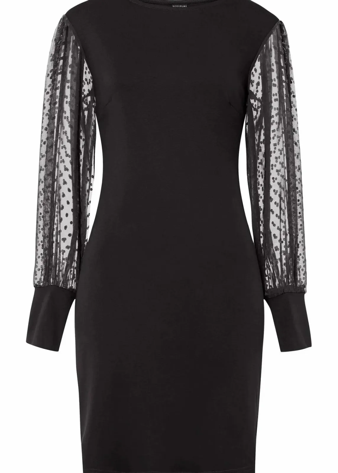 bonprix Kleider|Bekleidung·Pullover & Strickjacken^Jerseykleid aus Viskose-Mix schwarz