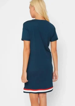 bonprix Bekleidung·Blusen & Tuniken|Bekleidung·Pullover & Strickjacken^Jerseykleid aus weichem Viskose-Mix dunkelblau