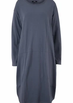 bonprix Kleider|Bekleidung·Pullover & Strickjacken^Jerseykleid in O-Shape blaubeere