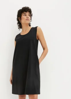 bonprix Bekleidung·Röcke|Bekleidung·Pullover & Strickjacken^Jerseykleid mit reiner Bio-Baumwolle schwarz