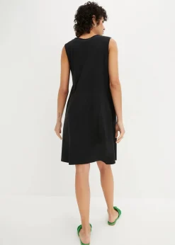 bonprix Bekleidung·Röcke|Bekleidung·Pullover & Strickjacken^Jerseykleid mit reiner Bio-Baumwolle schwarz