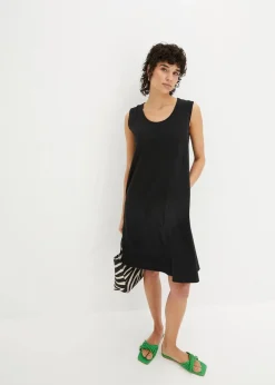 bonprix Bekleidung·Röcke|Bekleidung·Pullover & Strickjacken^Jerseykleid mit reiner Bio-Baumwolle schwarz