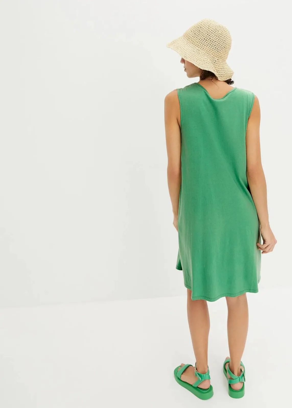 bonprix Nachhaltigere Materialien|Kleider^Jerseykleid mit reiner Bio-Baumwolle opalgrün