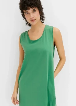 bonprix Nachhaltigere Materialien|Kleider^Jerseykleid mit reiner Bio-Baumwolle opalgrün