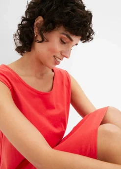 bonprix Nachhaltigere Materialien|Kleider^Jerseykleid mit reiner Bio-Baumwolle signalrot