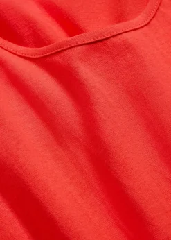 bonprix Nachhaltigere Materialien|Kleider^Jerseykleid mit reiner Bio-Baumwolle signalrot